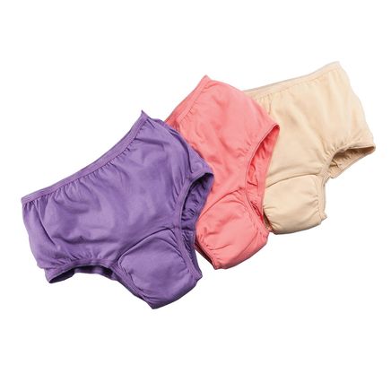 Women's 20 oz. Incontinence Briefs 3 Pack, Assorted Colors-362413