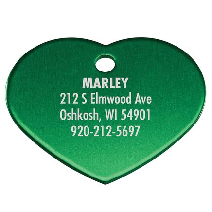 Personalized Heart-Shaped Pet Tag-369471