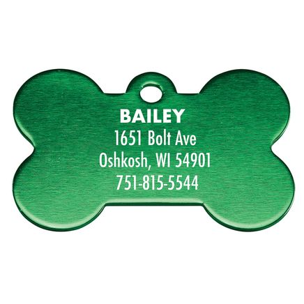 Personalized Bone-Shaped Pet Tag-369473