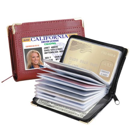 Zip Up Security I.D. Credit Card Case-369903