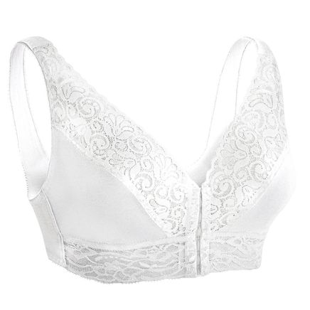 Lacy Front-Hook Bra-370250