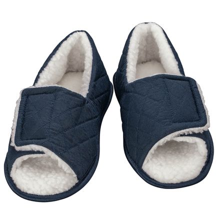 Silver Steps™ Open Toe Edema Slippers Mens-371669