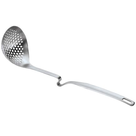 View product details for Stainless Steel Slotted Ladle with Rim Rest