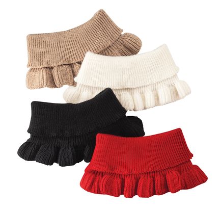 View product details for Ruffle Sweater Knit Collars, Set of 4