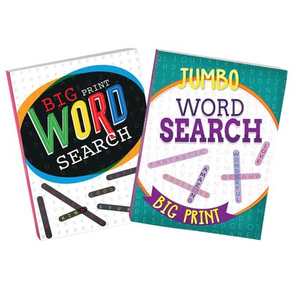 Jumbo Word Search 320-Pg. Books, Set of 2-372204