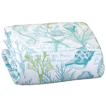 Reversible Green Corals Lightweight Quilt Set by OakRidge™-372934