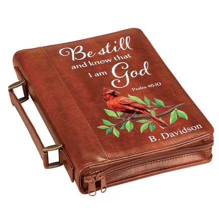 Personalized Cardinal Brown Bible Case-373334