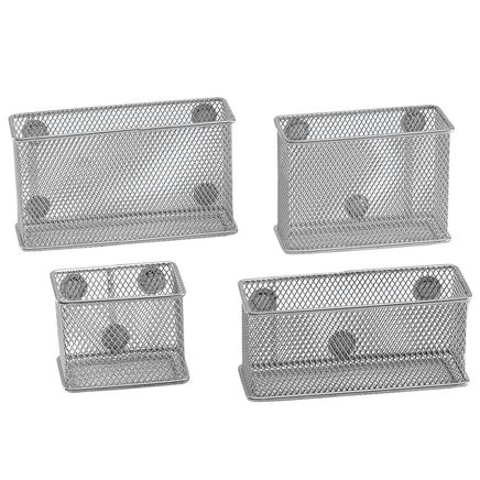View product details for Magnetic Mesh Baskets, Set of 4