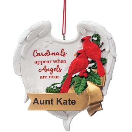 Personalized Cardinal Wings Memorial Ornament-373678