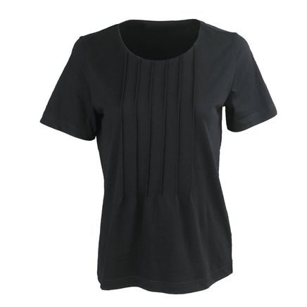 Women's Pleated Cotton Top-375025