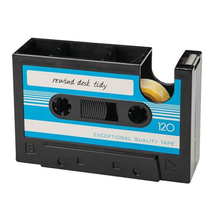 Retro Cassette Tape Dispenser and Desk Organizer-375538