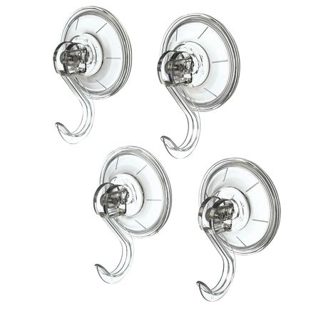 Suction Cup Hooks, Set of 4-375542