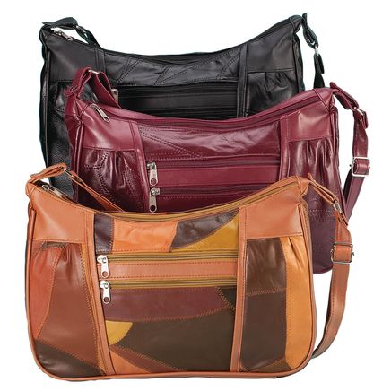 Patch Leather Handbag-375878