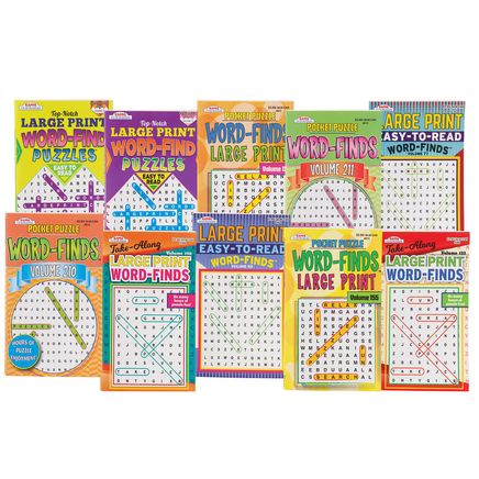 Epic Large Print Pocket Word-Finds, Value Set of 10-376429