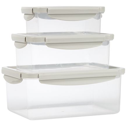 Rectangle Containers with Stretch Lids by Chef's Pride™, Set 3-376577