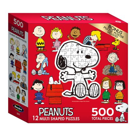 Peanuts® 12 Multi Shaped Puzzles-376819