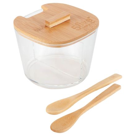 2-Section Seasoning Storage Container with Spoons-376847
