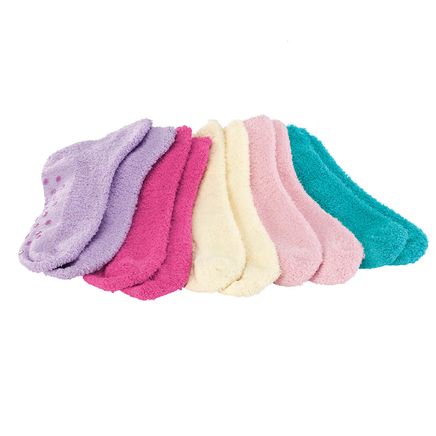 Cloud Soft Socks with Grippers, 5 Pairs by Silver Steps™-376856