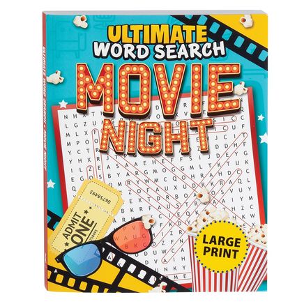 Movie Night Ultimate Large Print Word Search-377013