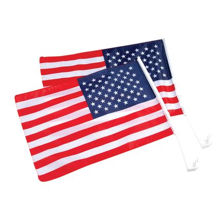 Car American Flags, Set of 2-377525