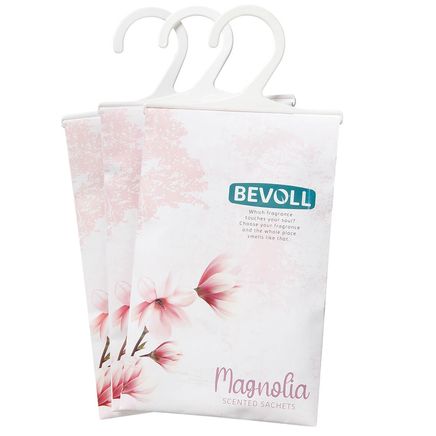 Magnolia Scented Hanging Sachet Bags, Set of 3-377759