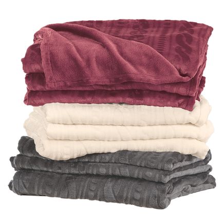 Cozy Plush Sweater Fleece Blanket by OakRidge™-377991