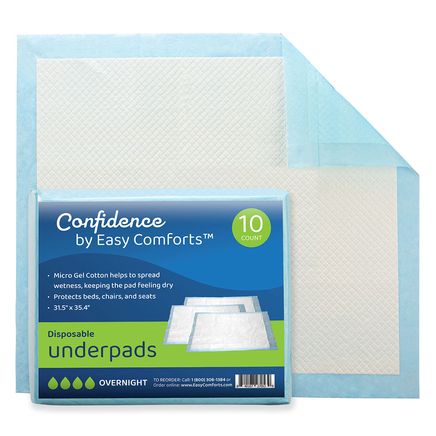 Confidence by Easy Comforts™ Disposable Underpads, Package-378494