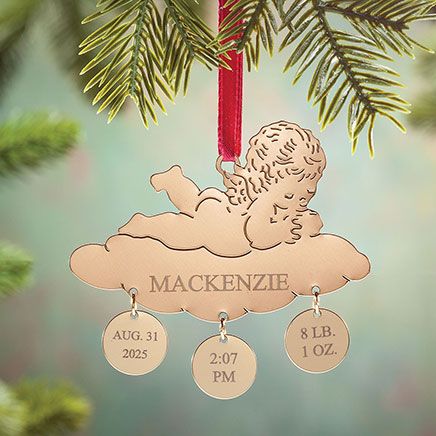Personalized Baby On A Cloud Ornament-310294