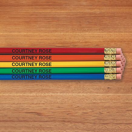 Personalized Hexagon Bright Pencils, Set of 12-310927