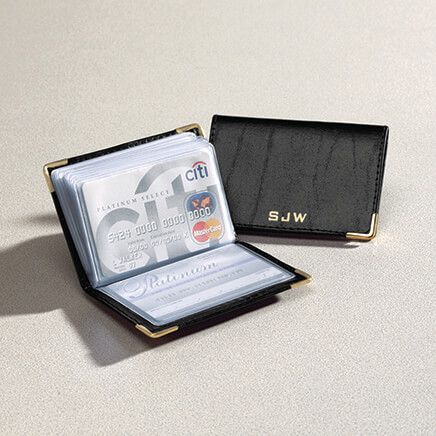 Personalized Leather Credit Card and Photo Wallet-312375