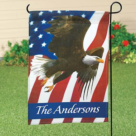 Personalized Patriotic Eagle Garden Flag-313584