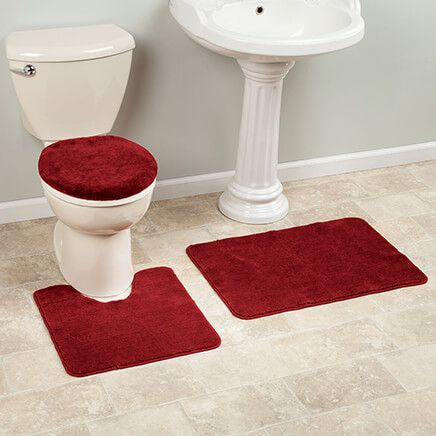 3-Piece Plush Bath Rug Set-321153