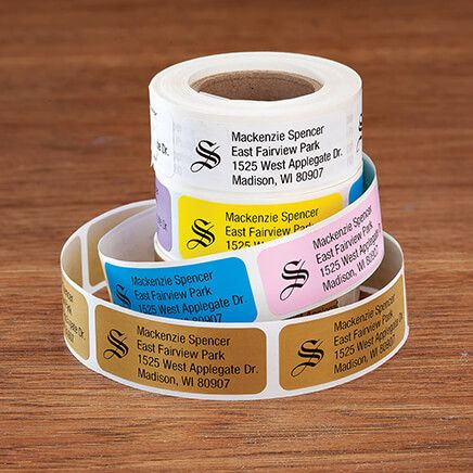 Personalized Old English Initial Roll Labels, Set of 200-328951