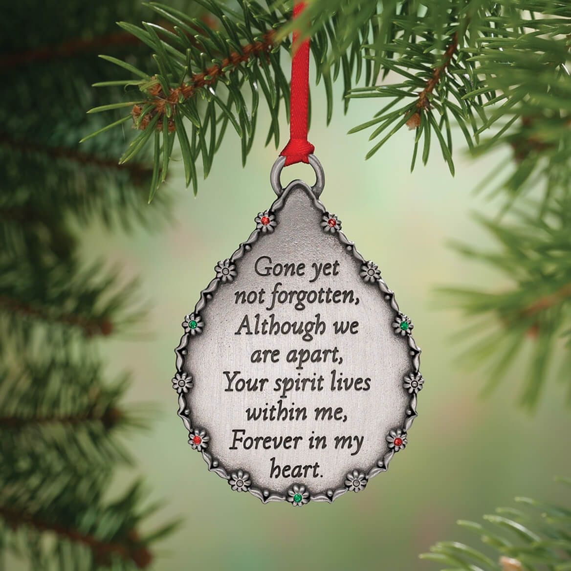 Personalized Teardrop Memorial Ornament + '-' + 334882