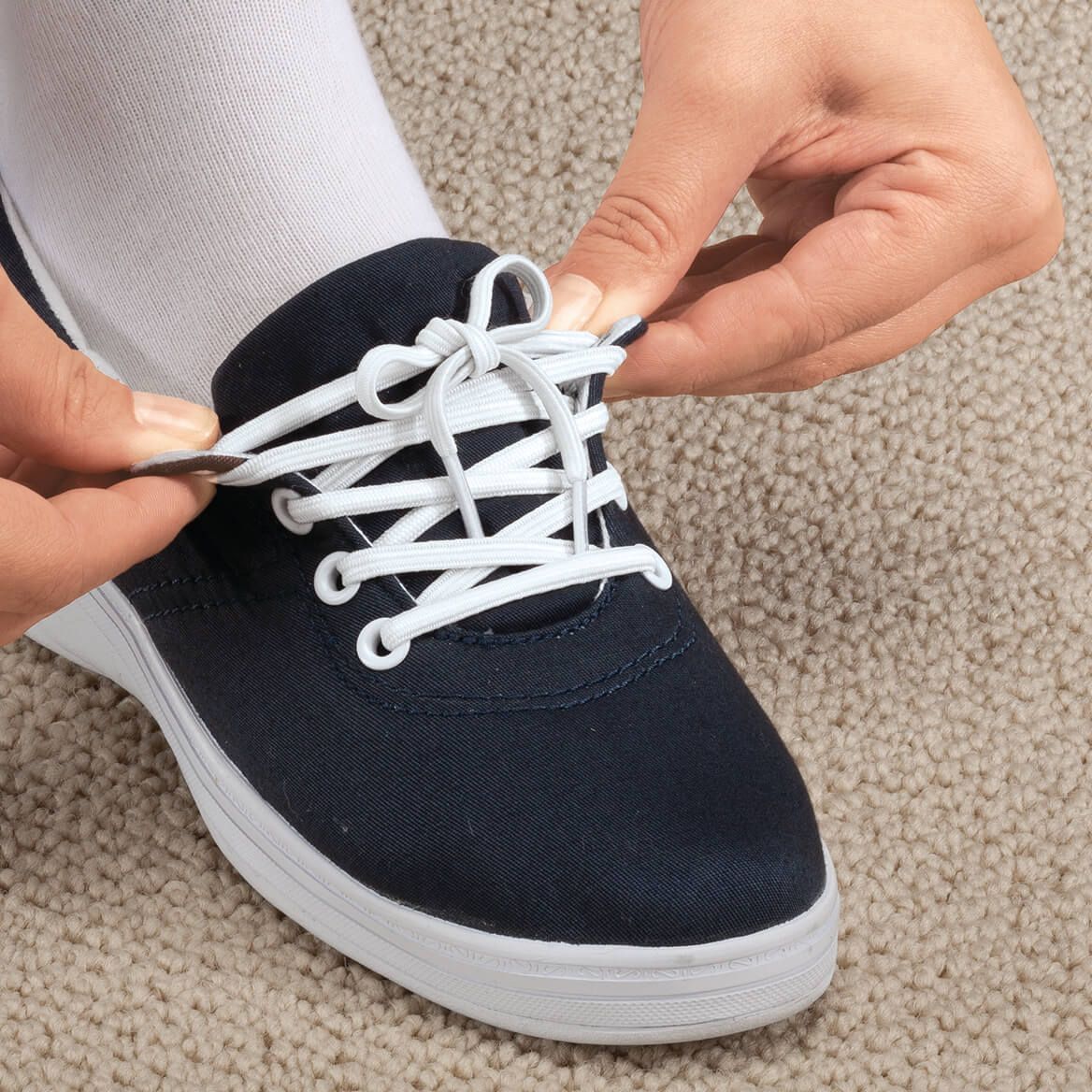 Silver Steps™ Elastic Shoe Laces, 3 Pair + '-' + 341204