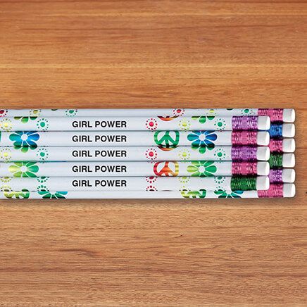 Personalized Groovy Rainbow Pencils, Set of 12-342756