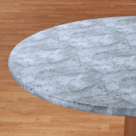 Marbled Vinyl Elasticized Table Cover-344623
