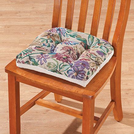 Tapestry Tufted Chair Pad-346493