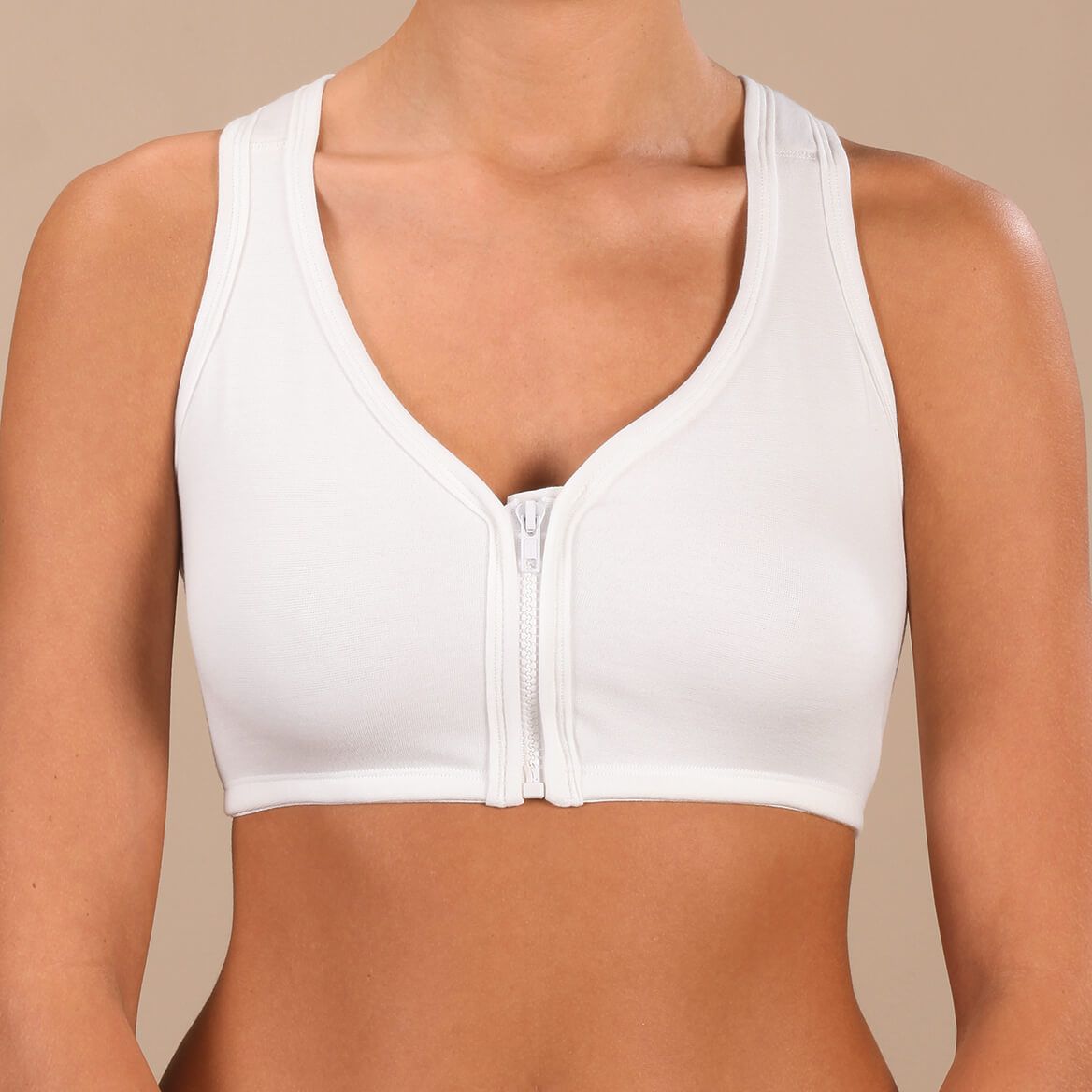 Easy Comforts Style™ Front Zip Mesh Back Bra + '-' + 354462