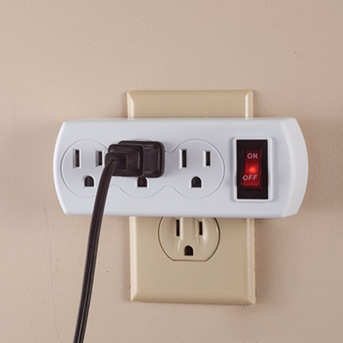 Triple Plug Adapter with Switch + '-' + 365416