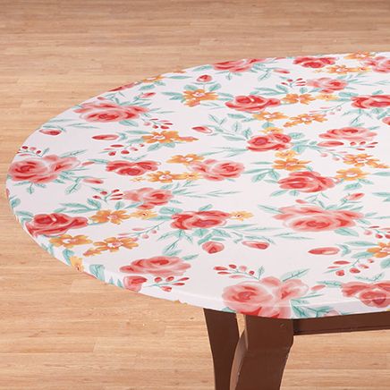 Watercolor Vinyl Elasticized Table Cover by Home-Style Kitchen™-366971