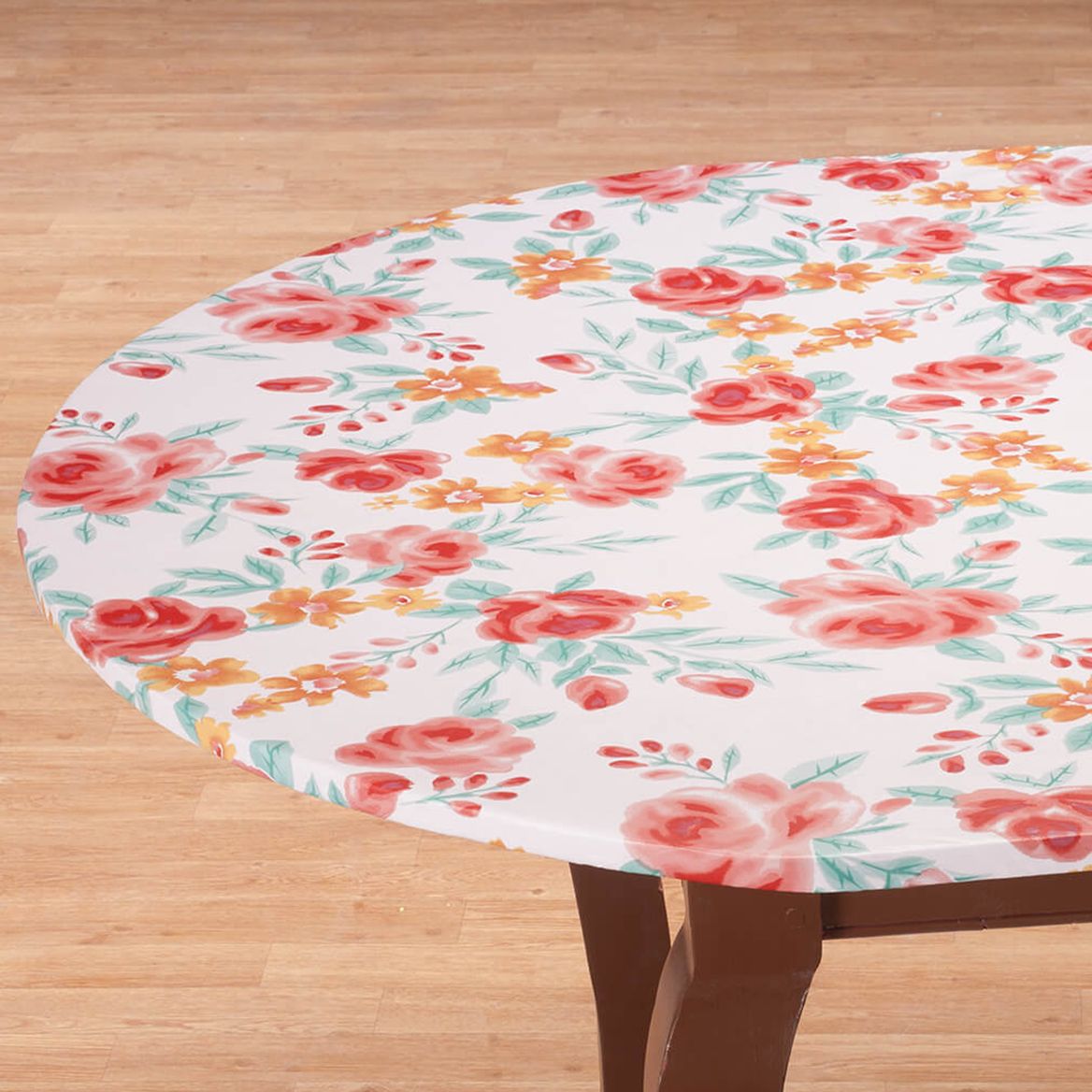 Watercolor Vinyl Elasticized Table Cover by Home-Style Kitchen™ + '-' + 366971