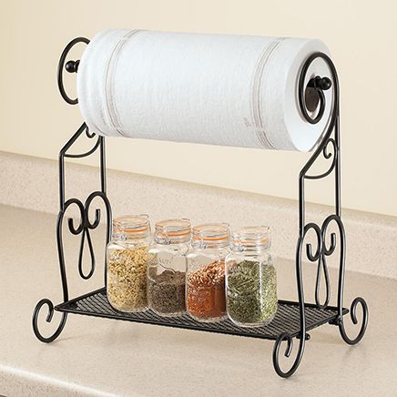 Kitchen Paper Towel Rack and Organizer by Home Marketplace-367199