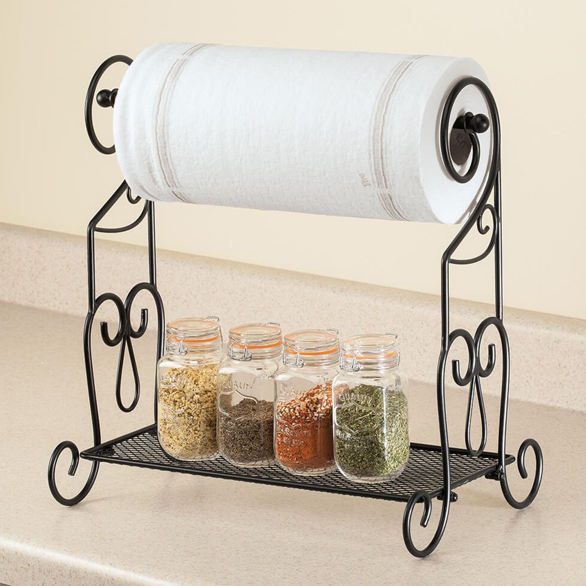 Kitchen Paper Towel Rack and Organizer by Home Marketplace + '-' + 367199