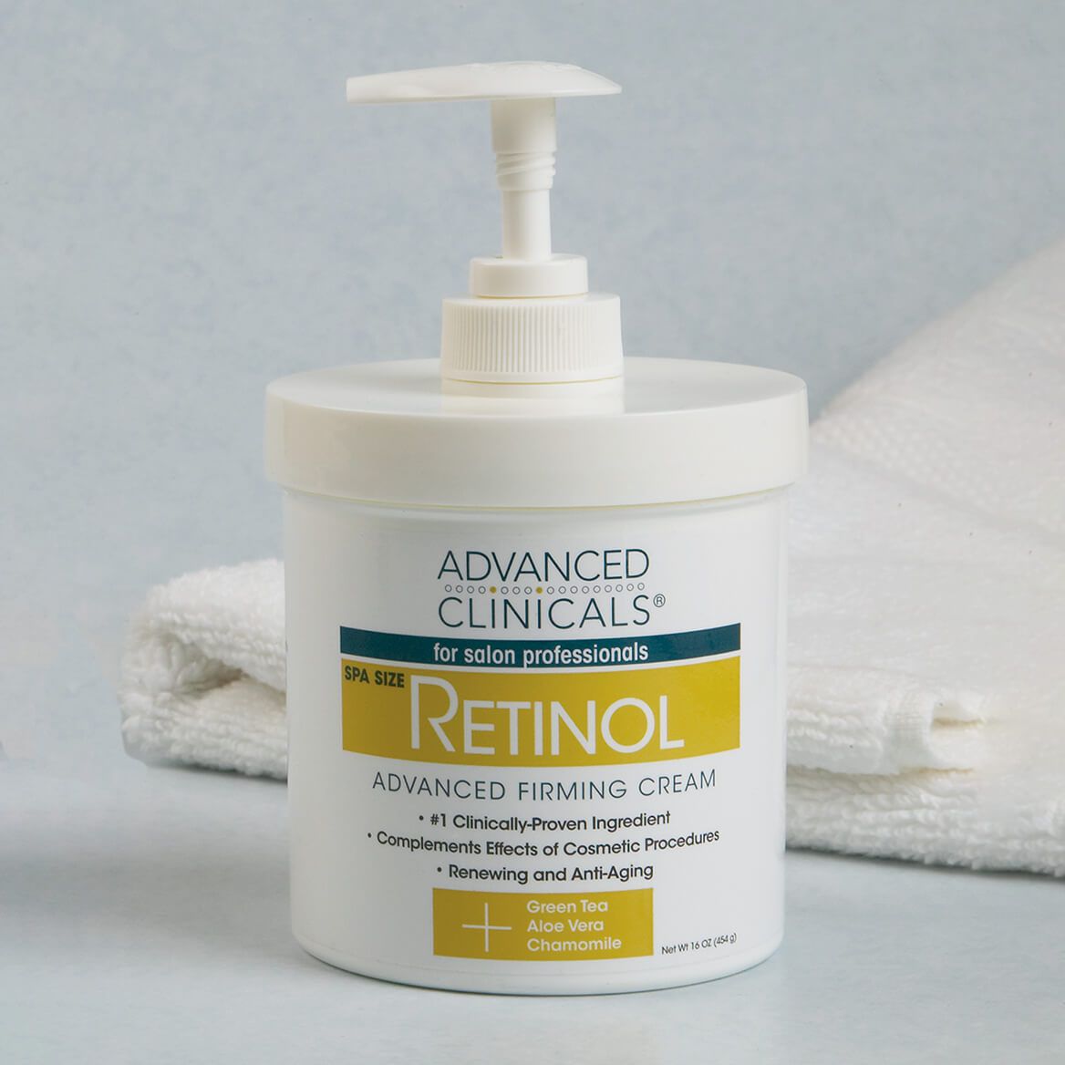Advanced Clinicals® Retinol Advanced Firming Cream 16oz.