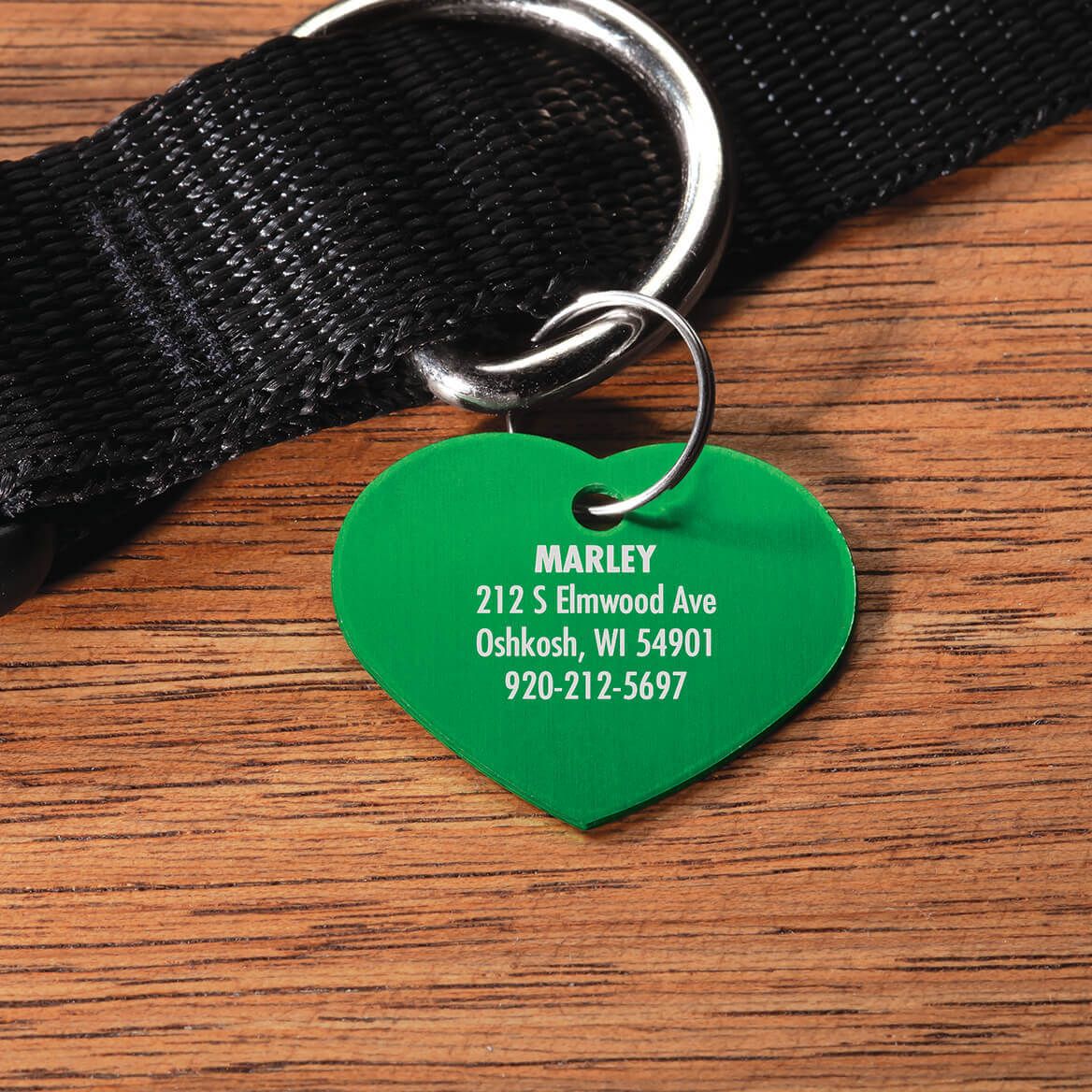 Personalized Heart-Shaped Pet Tag + '-' + 369471