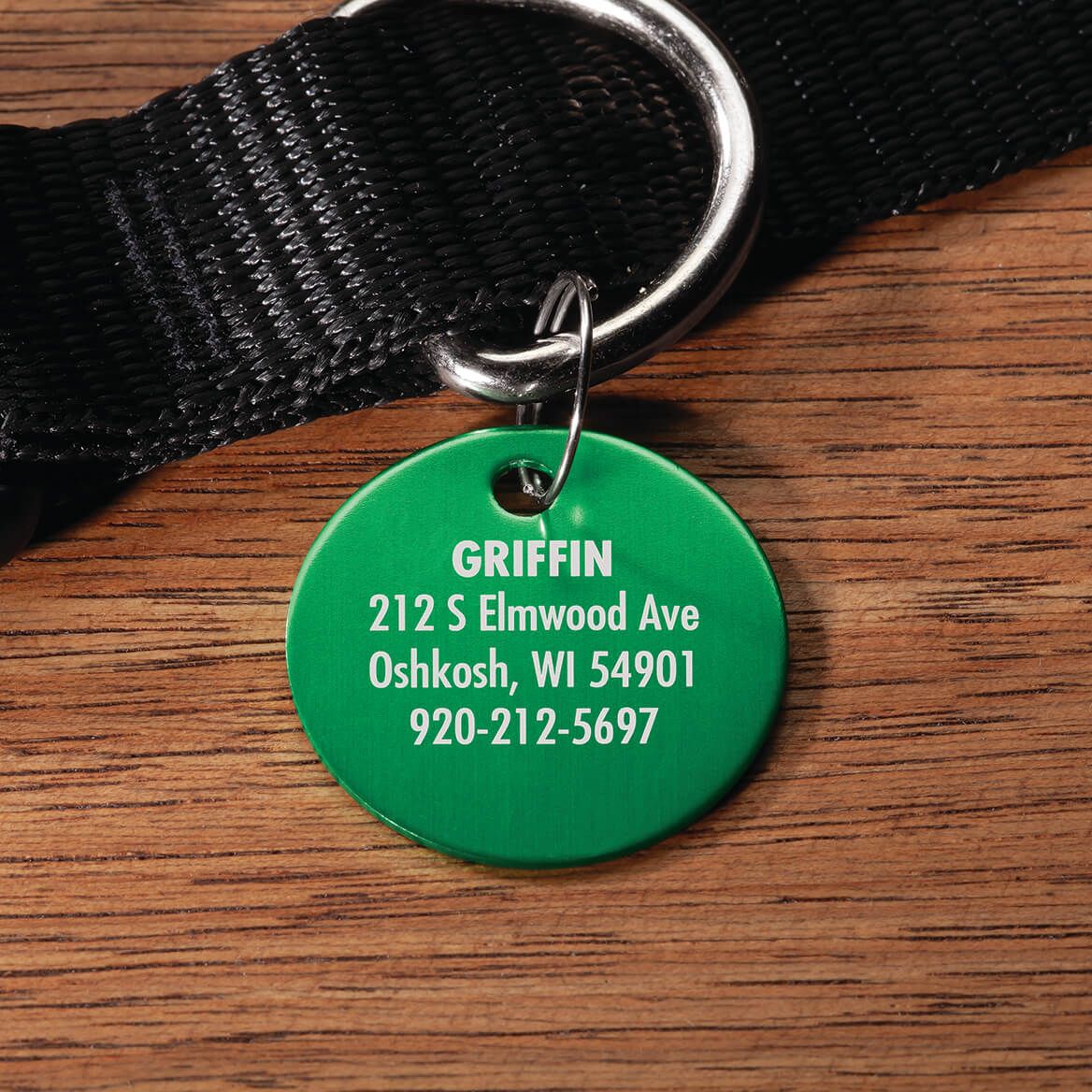 Personalized Circle-Shaped Pet Tag + '-' + 369472