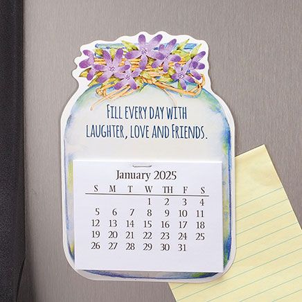 Large Mason Jar Magnet Calendar-369563