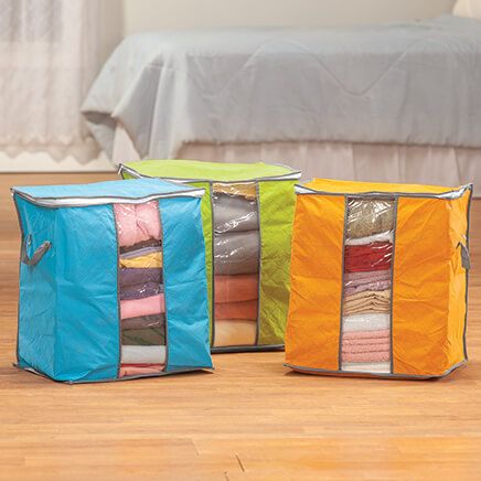 Anti-Dust Quilted Clothes Organizers, Set of 3-369588