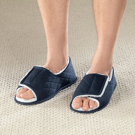 Silver Steps™ Open Toe Edema Slippers Mens-371669